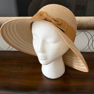 Magid Hats Packable Paper Straw Sun Hat Set of 2 NWOT